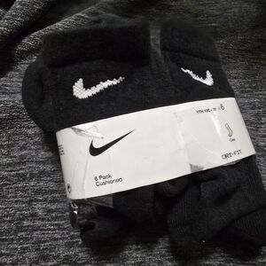 Boys Nike Dri-FIT Black Athletic Socks
